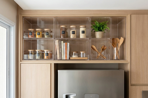 Como Aproveitar o Espaço Acima da Geladeira Sem Comprometer a Decoração